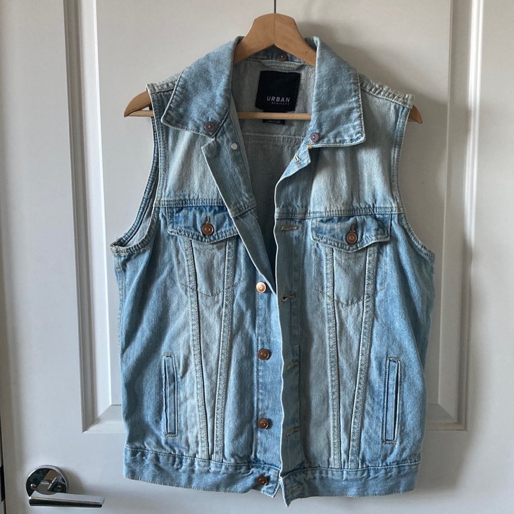 Light Wash Denim Vest